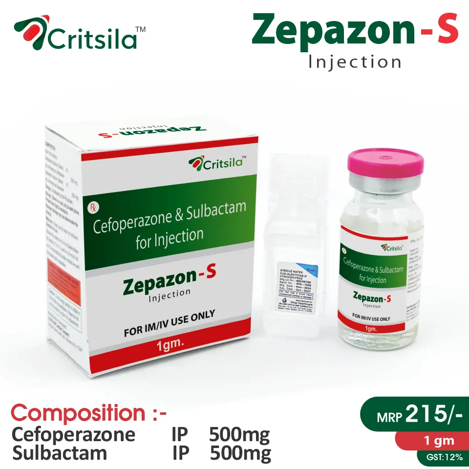 Cefoperazone + Sulbactam Injection at the best price in PCD Pharma Franchise for Antibiotic, Bacterial Infections.